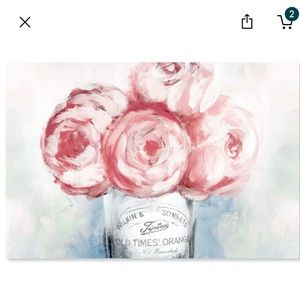 Oliver Gal Peony Jam Wide Florals